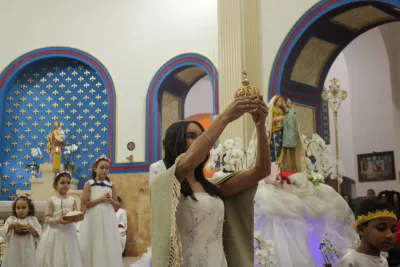 30 dia com Maria - Santa Missa e Coroação - Romeiros Devotos da Mãe Abadia da cidade de Araguari