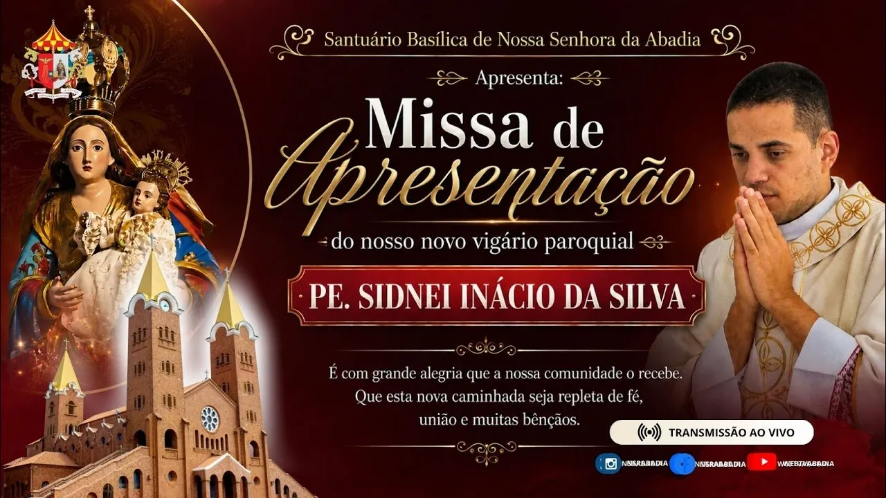 Missa de Apresentação do nosso novo vigário Paroquial - Pe. Sidnei - 24/08/2026