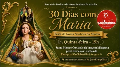 30 dia com Maria - Santa Missa e Coroação - Romeiros Devotos da Paróquia São Sebastião (Araguari)