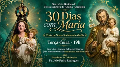 Editar 30 dia com Maria - Santa Missa e Coroação - Romeiros Devotos da Paróquia São José (Uberlândia)