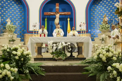 Encerramento da Novena: Dia de Ação de Graças com oferta de flores à Nossa Senhora da Abadia - 14 de Agosto