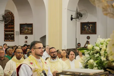 Encerramento da Novena: Dia de Ação de Graças com oferta de flores à Nossa Senhora da Abadia - 14 de Agosto
