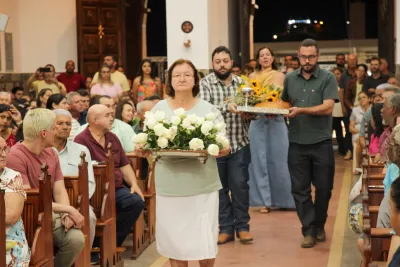 Encerramento da Novena: Dia de Ação de Graças com oferta de flores à Nossa Senhora da Abadia - 14 de Agosto