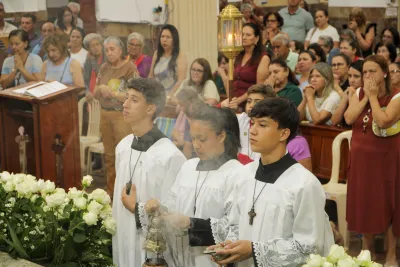 Encerramento da Novena: Dia de Ação de Graças com oferta de flores à Nossa Senhora da Abadia - 14 de Agosto