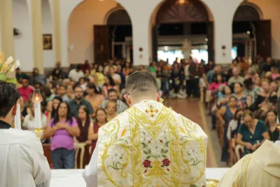 Encerramento da Novena: Dia de Ação de Graças com oferta de flores à Nossa Senhora da Abadia - 14 de Agosto