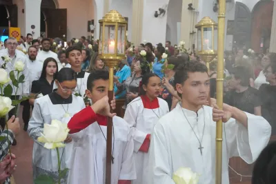 Encerramento da Novena: Dia de Ação de Graças com oferta de flores à Nossa Senhora da Abadia - 14 de Agosto