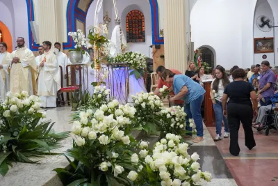 Encerramento da Novena: Dia de Ação de Graças com oferta de flores à Nossa Senhora da Abadia - 14 de Agosto