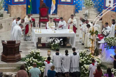 Encerramento da Novena: Dia de Ação de Graças com oferta de flores à Nossa Senhora da Abadia - 14 de Agosto