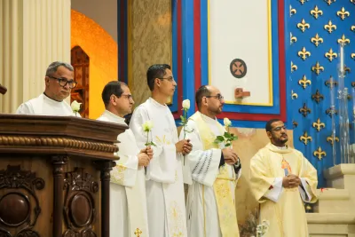 Encerramento da Novena: Dia de Ação de Graças com oferta de flores à Nossa Senhora da Abadia - 14 de Agosto