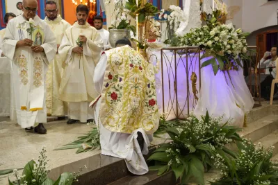 Encerramento da Novena: Dia de Ação de Graças com oferta de flores à Nossa Senhora da Abadia - 14 de Agosto