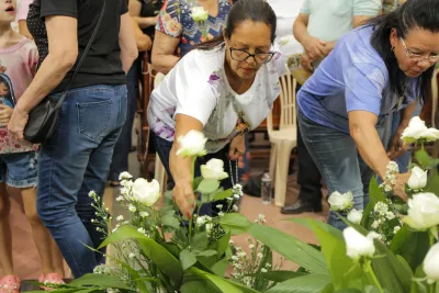Encerramento da Novena: Dia de Ação de Graças com oferta de flores à Nossa Senhora da Abadia - 14 de Agosto