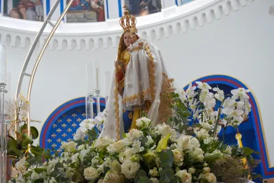 Primeiro dia da Novena: Missa com Bênção do Santíssimo Sacramento aos Romeiros - 6 de Agosto