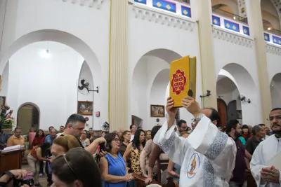 Primeiro dia da Novena: Missa com Bênção do Santíssimo Sacramento aos Romeiros - 6 de Agosto