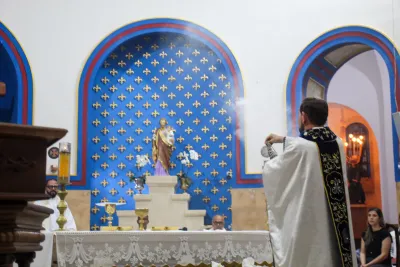 Primeiro dia da Novena: Missa com Bênção do Santíssimo Sacramento aos Romeiros - 6 de Agosto
