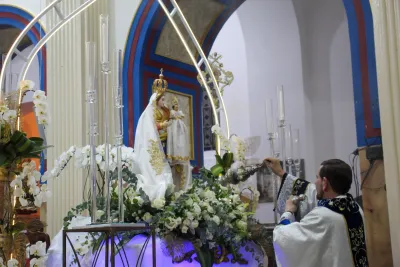 Primeiro dia da Novena: Missa com Bênção do Santíssimo Sacramento aos Romeiros - 6 de Agosto