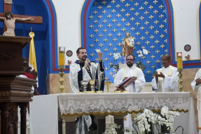 Primeiro dia da Novena: Missa com Bênção do Santíssimo Sacramento aos Romeiros - 6 de Agosto