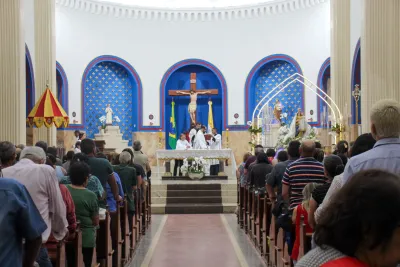 Primeiro dia da Novena: Missa com Bênção do Santíssimo Sacramento aos Romeiros - 6 de Agosto