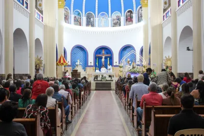 Primeiro dia da Novena: Missa com Bênção do Santíssimo Sacramento aos Romeiros - 6 de Agosto