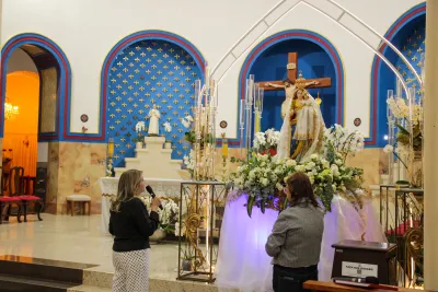 Primeiro dia da Novena: Missa com Bênção do Santíssimo Sacramento aos Romeiros - 6 de Agosto
