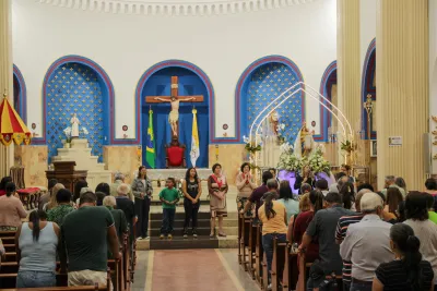 Primeiro dia da Novena: Missa com Bênção do Santíssimo Sacramento aos Romeiros - 6 de Agosto