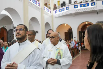 Primeiro dia da Novena: Missa com Bênção do Santíssimo Sacramento aos Romeiros - 6 de Agosto