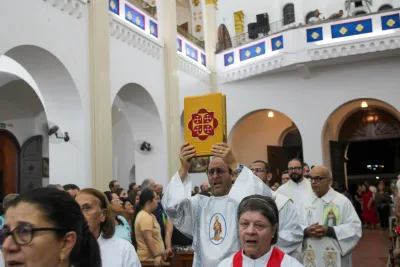Primeiro dia da Novena: Missa com Bênção do Santíssimo Sacramento aos Romeiros - 6 de Agosto