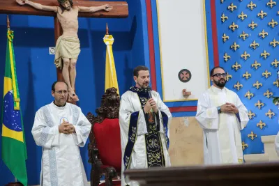 Primeiro dia da Novena: Missa com Bênção do Santíssimo Sacramento aos Romeiros - 6 de Agosto