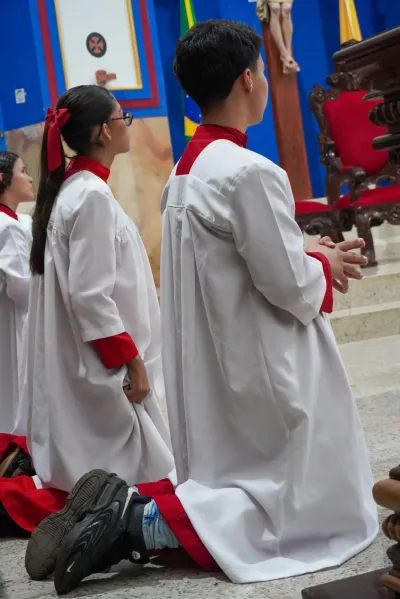 Primeiro dia da Novena: Missa com Bênção do Santíssimo Sacramento aos Romeiros - 6 de Agosto