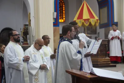 Primeiro dia da Novena: Missa com Bênção do Santíssimo Sacramento aos Romeiros - 6 de Agosto