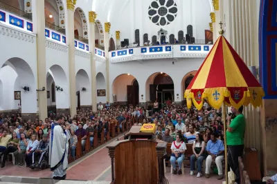 Primeiro dia da Novena: Missa com Bênção do Santíssimo Sacramento aos Romeiros - 6 de Agosto