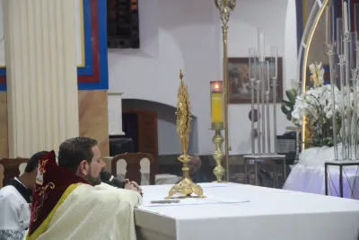 Primeiro dia da Novena: Missa com Bênção do Santíssimo Sacramento aos Romeiros - 6 de Agosto