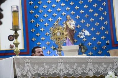 Primeiro dia da Novena: Missa com Bênção do Santíssimo Sacramento aos Romeiros - 6 de Agosto