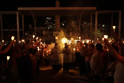 Quarto dia da Novena: Benção e Noite das Velas (campal) Pe. Fabiano Roberto - 9 de Agosto