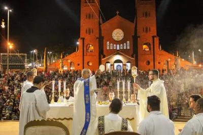 Quarto dia da Novena: Benção e Noite das Velas (campal) Pe. Fabiano Roberto - 9 de Agosto