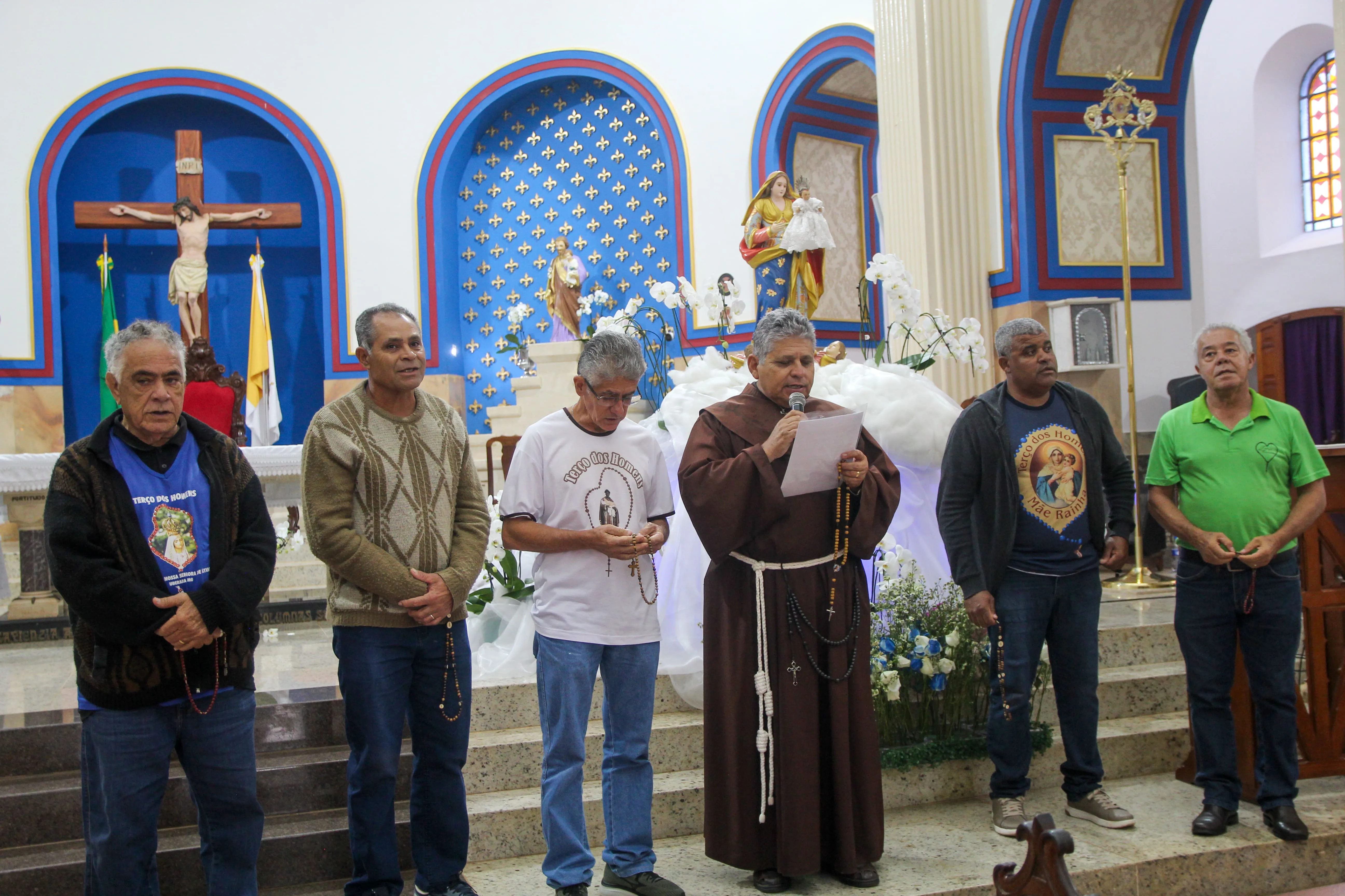 1ª Romaria Regional do Terço dos Homens reúne fiéis no Santuário Basílica Nossa Senhora da Abadia