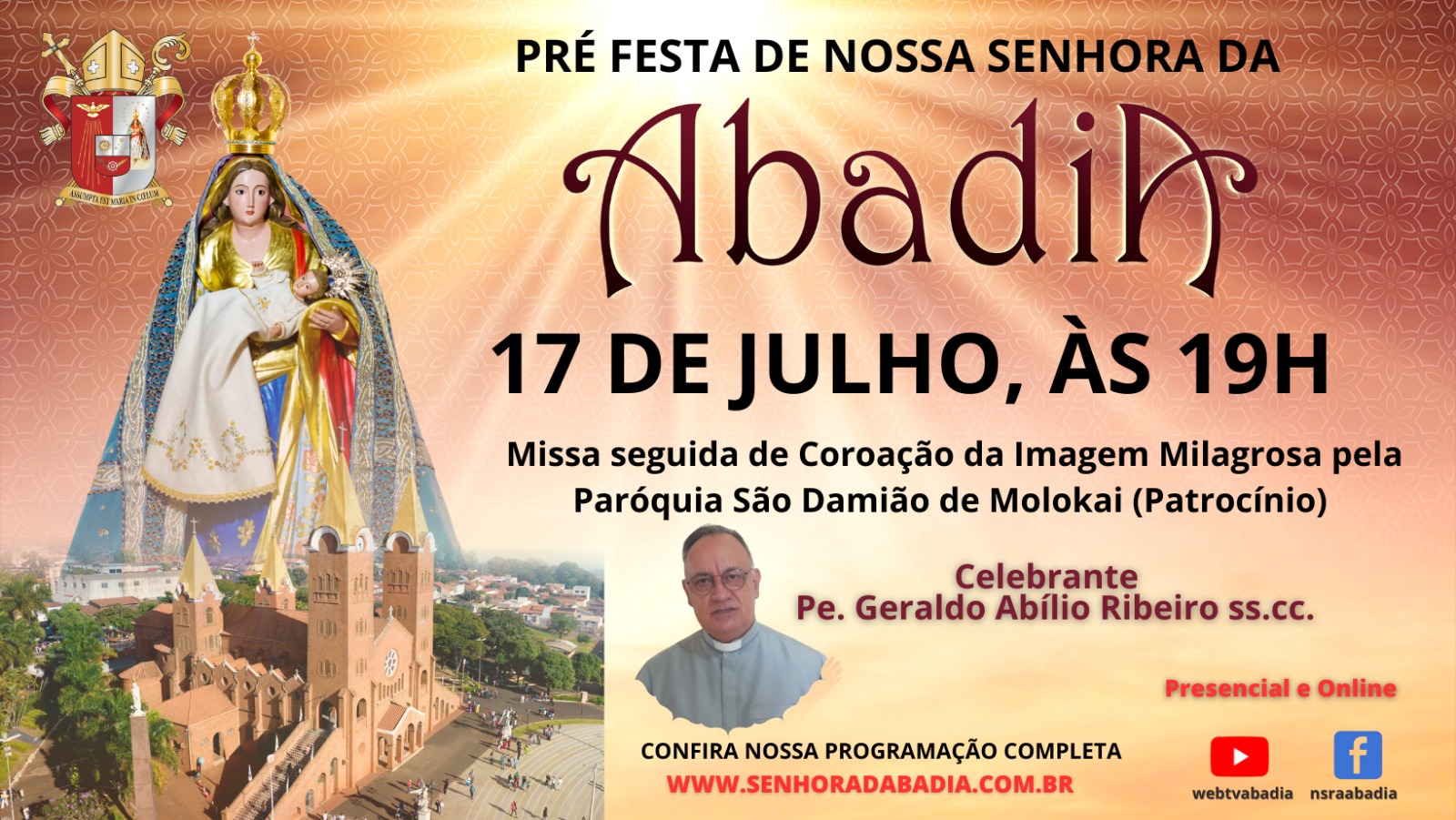 Pre Festa de Nossa Senhora da Abadia - Missa com Pe. Geraldo - 17/07