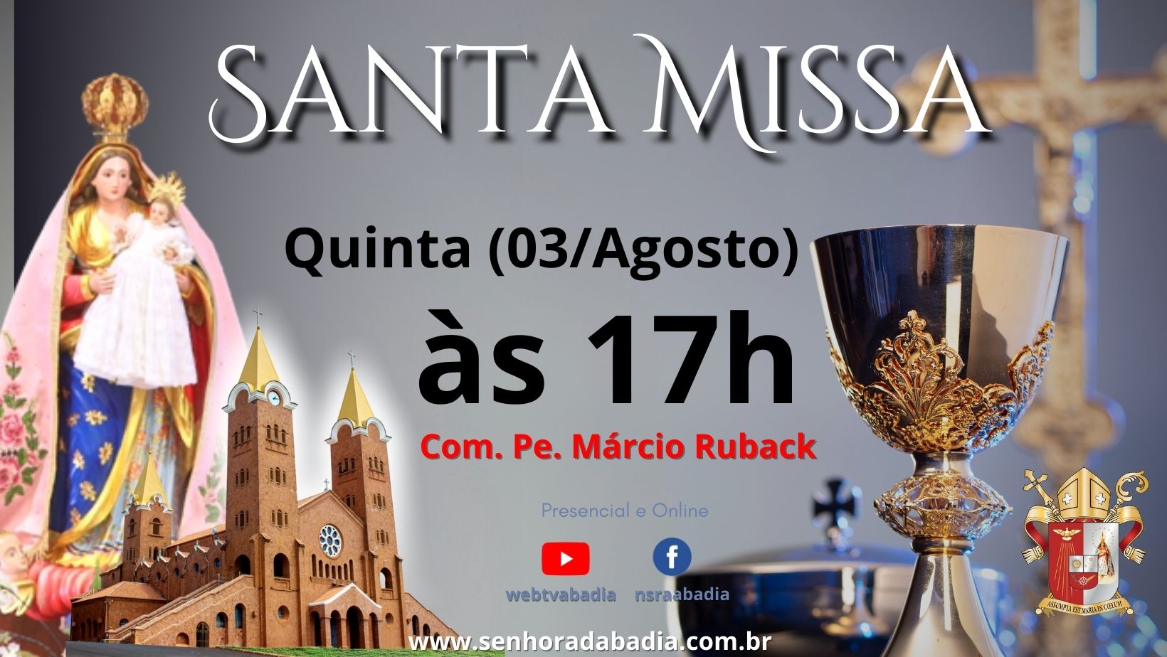 Pre Festa de Nossa Senhora da Abadia - Missa Comitiva de Franca - 03/08